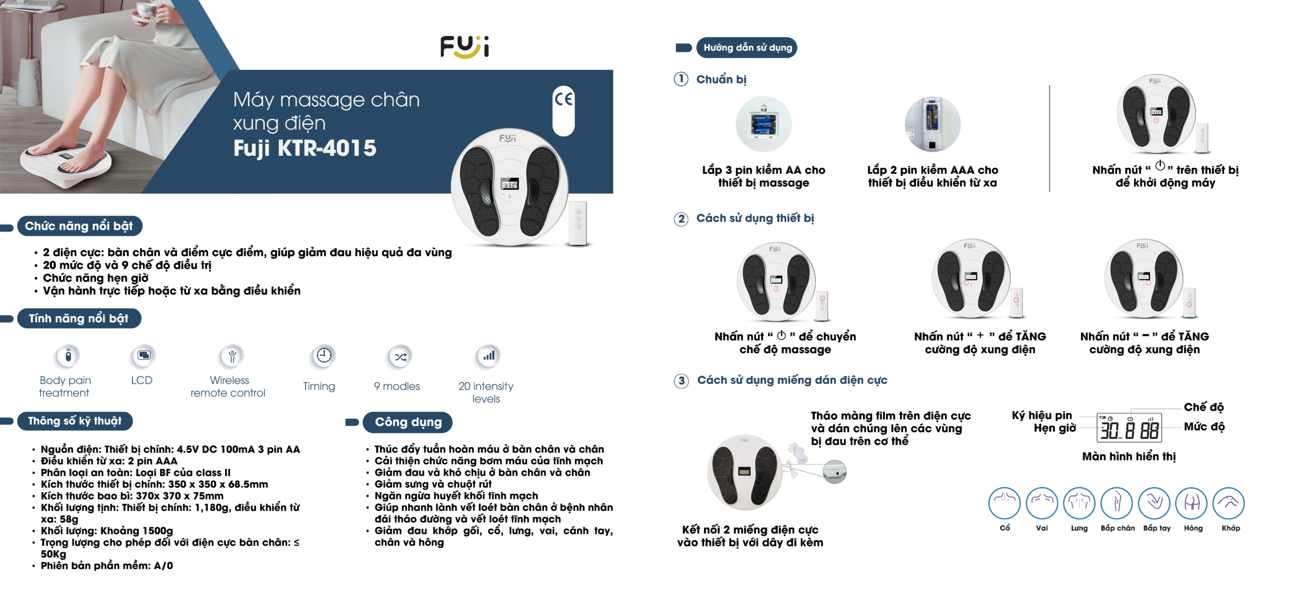 Hdsd máy Massage Fuji Ktr 4015