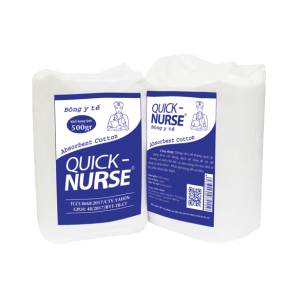 Bông cuộn y tế Quick Nurse 500g