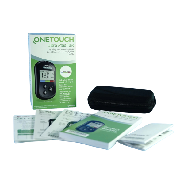 combo máy đo và que thử đường huyết Onetouch Ultra Plus Flex