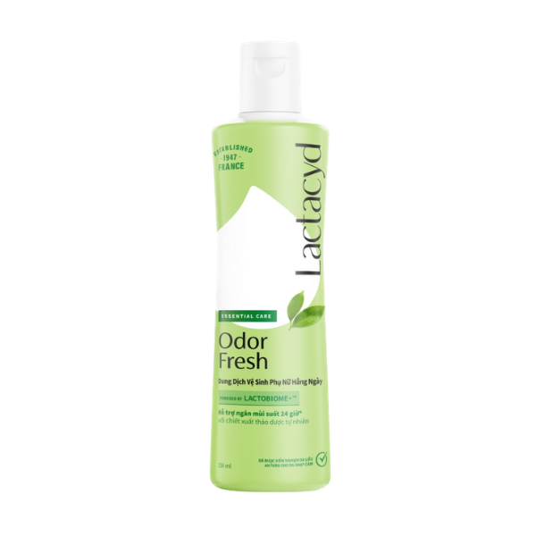 Dung dịch vệ sinh Lactacyd Odor Fresh lá trầu 250ml