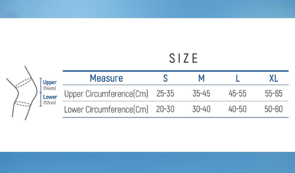 hướng dẫn chọn size Bao đeo bảo vệ đầu gối Dr. Med DR-K021