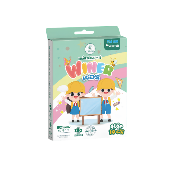 Khẩu trang Winer Kids 6D 4-12 tuổi