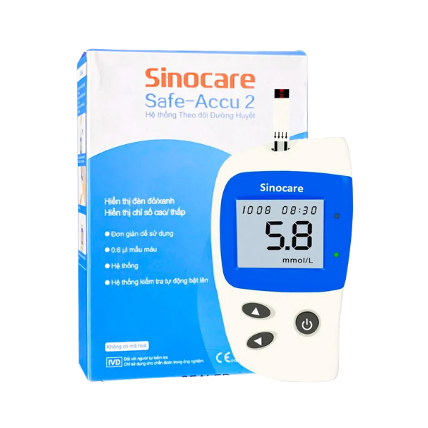 Máy đo đường huyết Sinocare Safe Accu 2