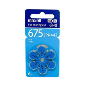 Pin trợ thính Maxell PR44 WA (675) vỉ 6 viên