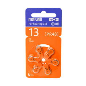 Pin trợ thính Maxell PR48 WA (13) vỉ 6 viên