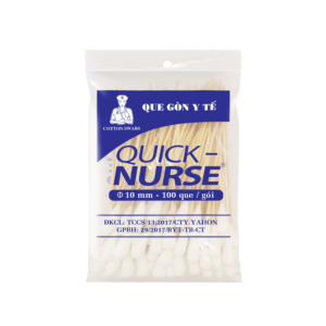 Que gòn y tế Quick-Nurse Φ10mm không tiệt trùng bao 100 que