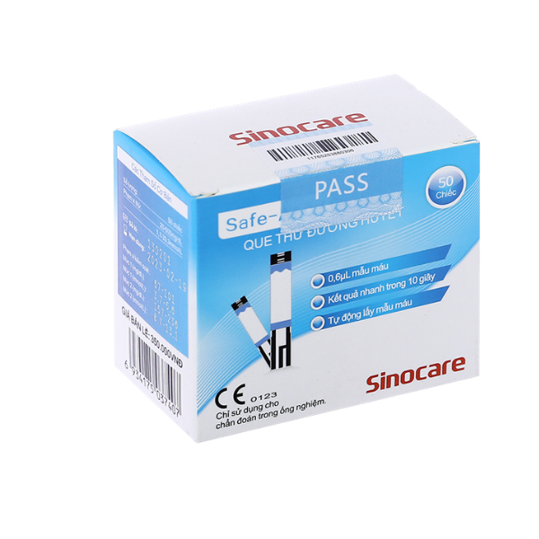 que thử đường huyết Sinocare Safe Accu
