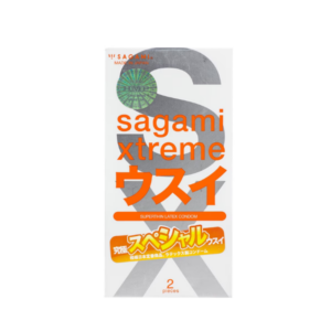 Bao cao su Sagami Xtreme Superthin hộp 2 chiếc và 10 chiếc