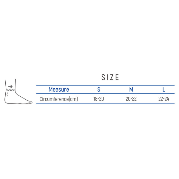 Hướng dẫn chọn size Bao đeo bảo vệ mắt cá chân Dr.Med DR-A090